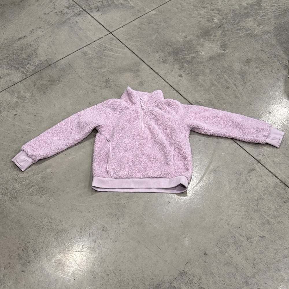 Athleta Kids Light Purple Fleece Pullover